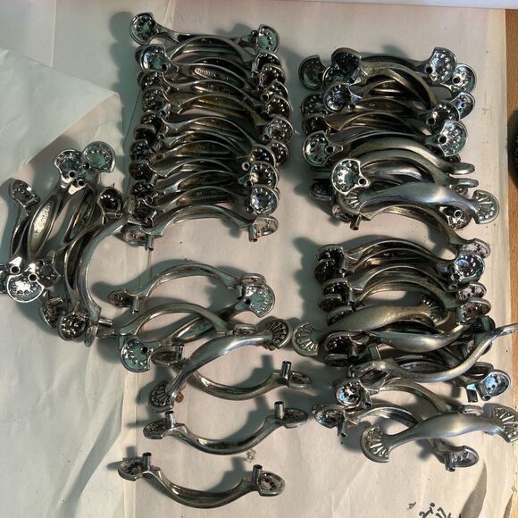 51 Fanned Nautical Stainless Drawer Cabinet Dresser Pulls Hardware - Picture 1 of 9